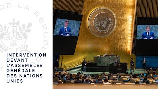 Intervention du Président de la République devant l’Assemblée générale des Nations unies [upl. by Silevi]