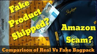 Amazon shipped me a fake Product Skybags Real Vs Fake Comparison  Amazon Scam in India [upl. by Bonnes552]