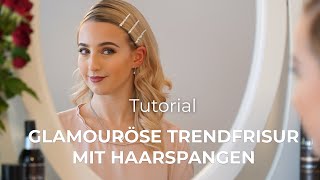 Glamouröse Frisur mit Haarspangen  schnell amp leicht  asambeauty [upl. by Kathleen]