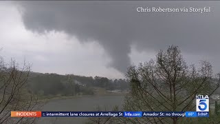 At least 21 dead after deadly storms tornadoes cause devastation in the South and Midwest [upl. by Cirle]