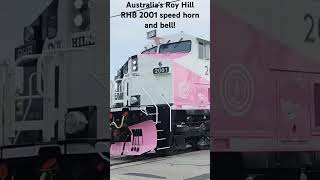 Australias first all battery locomotive speee horn and bell sounds shorts [upl. by Yorgen]