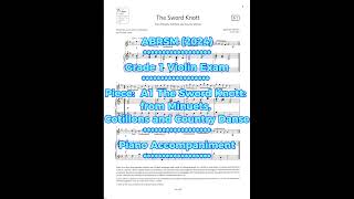 ABRSM Grade 1 Violin Exam 2024 A1The Sword Knott piano part 英国皇家小提琴1级 钢琴伴奏 2024 abrsm [upl. by Driskill152]