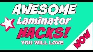 ❤️AWESOME Laminator HacksProject Ideas🤩Greeting card folder [upl. by Ydnic]