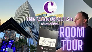 One Bedroom Terrace Suite  Cosmopolitan Las Vegas  Room Tour  Tims Travels [upl. by Gnilrad]