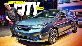 Novo Honda City 2025  PREÇOS O QUE MUDOU SAIBA TUDO DAS OPÇÕES HATCH E SEDÃ DO COMPACTO [upl. by Adnilrev]