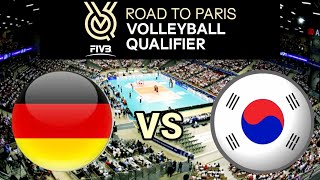 Germany vs South Korea  2023 FIVB Volleyball Womens Olympic Qualification Tournaments Live Score [upl. by Zink294]