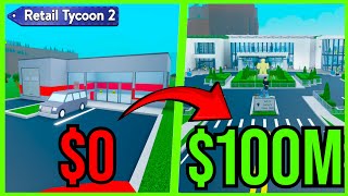 How Quickly Can I Earn 100M In Retail Tycoon 2 [upl. by Ecnerual]