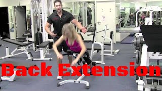 LOWER BACK EXTENSION MACHINE  Lower back machine  Back Machine  back workout [upl. by Ute]