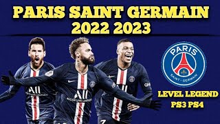 NEW Formasi PSG 2022 2023 PES PS3 PS4 [upl. by Annaliese]