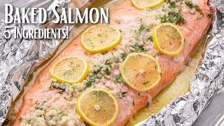 5 Ingredient Baked Salmon [upl. by Yalahs580]