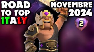 SONO UN FENOMENO ironia Road to top Italia day 2 novembre  Clash of Clans ITA [upl. by Brandtr]