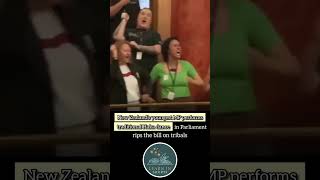 New Zealand youngest MP performs Haka dance [upl. by Anilef]