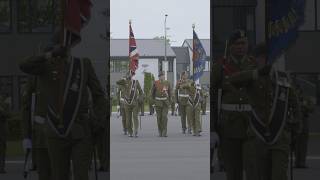 2nd1st Battalion Royal New Zealand Infantry Regiment Colours parade  New Zealand Army [upl. by Moonier]