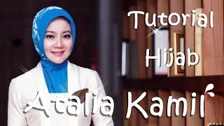 2 TUTORIAL HIJAB ALA ATALIA KAMIL  ATALIAPRARATYA MENGGUNAKAN JILBAB VELVET [upl. by Derraj]