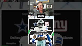 Ezekiel Elliott Player Props  Thursday Night Football  NFL Week 4 Best Bets Cowboys vs Giants [upl. by Hagood]