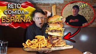 MI PRIMER RETO de COMIDA en ESPAÑA 🇪🇸 TIENES 30 MINUTOS PARA CONSEGUIRLO 🍔🔥 [upl. by Aihsakal305]