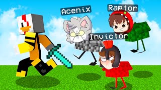 Nos ESCONDEMOS en POLLOS de MINECRAFT 😂 EL MEJOR ESCONDITE DE MOBS 😂 Riusplay [upl. by Duomham409]