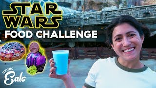 Ultimate Star Wars Galaxy Edge Food Challenge Trying All Of The Disney World Treats [upl. by Hadias]