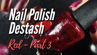 Sorting my red nail polish  Part 3 [upl. by Savior]