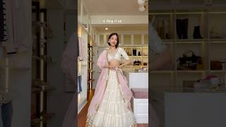 5 quick dupatta drapes 🌸 dupattastyling lehengacholi fashiontips [upl. by Nuawaj]