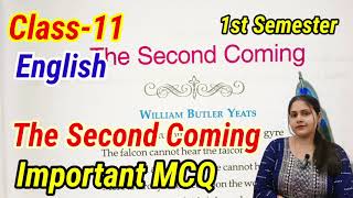 The Second Coming MCQClass 11 English 1st SemesterUNIQUELEARNINGLAB [upl. by Nyram]