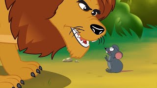 2 Cuentos  El León y el Ratón  Cuentos infantiles para dormir en Español [upl. by Enitsugua]