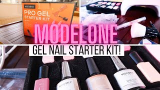 MODELONES GEL NAIL STARTER KIT  Amazon  Review and Demo [upl. by Coridon]