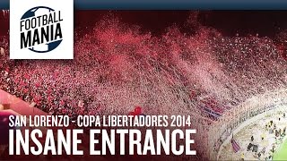 San Lorenzo Insane Entrance Copa Libertadores 2014 Final [upl. by Yellah561]