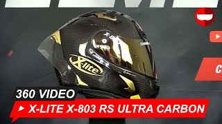 XLite X803 RS Ultra Carbon Gold Edition Helmet  ChampionHelmetscom [upl. by Jan603]