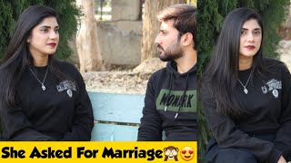 Proposing Prank on Tiktok Star Turns into Date  Adil Anwar [upl. by Niletak]