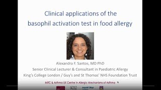 Webinar Clinical Applications of the Basophil Activation Test in Food Allergy [upl. by Rudolph]