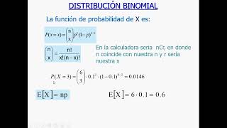 Distribución Binomial   UPV [upl. by Ancier]