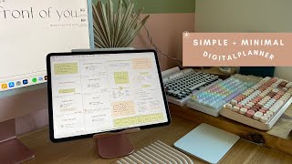 Minimal Digital Planner  Simple Digital Planner  2022 iPad Digital planner  2022 Planner [upl. by Chon]