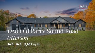 1250 Old Parry Sound Road Utterson  Home for Sale  Faris Team [upl. by Aglo]