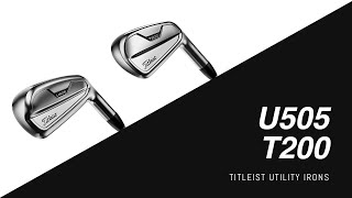 Titleist U505 amp T200 Utility Irons Review [upl. by Enialem]