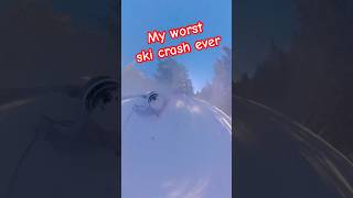 Worst ski crash ever ski crash followerseveryone [upl. by Taran268]