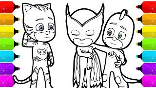 PJ Masks Coloring Pages for Kids [upl. by Cirre]