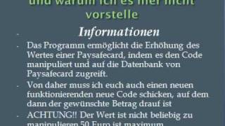 PAYSAFECARD HACKEN WERT MANIPULIEREN WORKS 100 [upl. by Eltsirk]