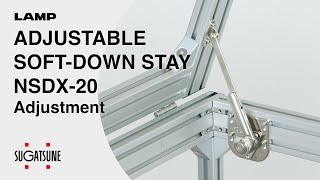 QUICK DEMO ADJUSTABLE SOFTDOWN STAY NSDX20  Sugatsune Global [upl. by Cahra]