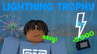 HOW To Get The Bloxburg LIGHTNING TROPHY EASY  Roblox Bloxburg [upl. by Ailic672]