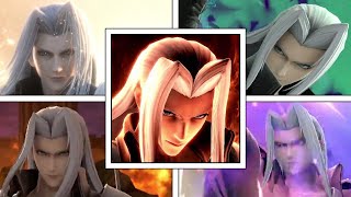 Sephiroth Moveset Breakdown In Super Smash Bros Ultimate Moveset Animation Taunts Final Smash [upl. by Tnomed]