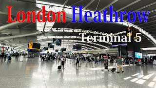 【Airport Tour】2023 London Heathrow Airport Terminal 5 Checkin and Arrival Area [upl. by Ehttam884]