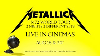 Metallica M72 World Tour Live from Texas Cinema Event Trailer [upl. by Nickelsen]