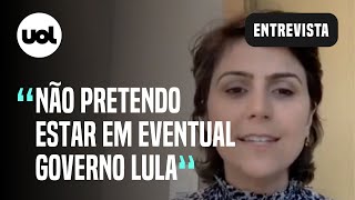 Manuela DÁvila Não está em meus planos participar de eventual governo Lula [upl. by Kerrie]