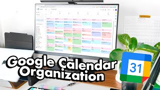 My Google Calendar System 🗓️ Student Productivity amp Time Management [upl. by Nwahsek]