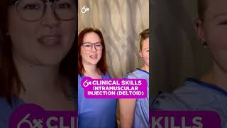 Deltoid Injection Clinical Skills SHORT  LevelUpRN [upl. by Eatton]