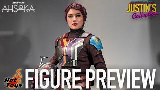 Hot Toys Ahsoka Sabine Wren  Figure Preview Episode 257 [upl. by Sair]