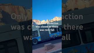 Zion is open in autumn info zion nationalpark nature shorts parks winterdestinations [upl. by Mansur]