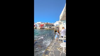 Little Venice In Mykonos Greece 🇬🇷 [upl. by Eirahcaz]