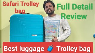 Safari Trolley bag 🧳Best luggage for travel ।।Honest review full Detail Review [upl. by Byler826]